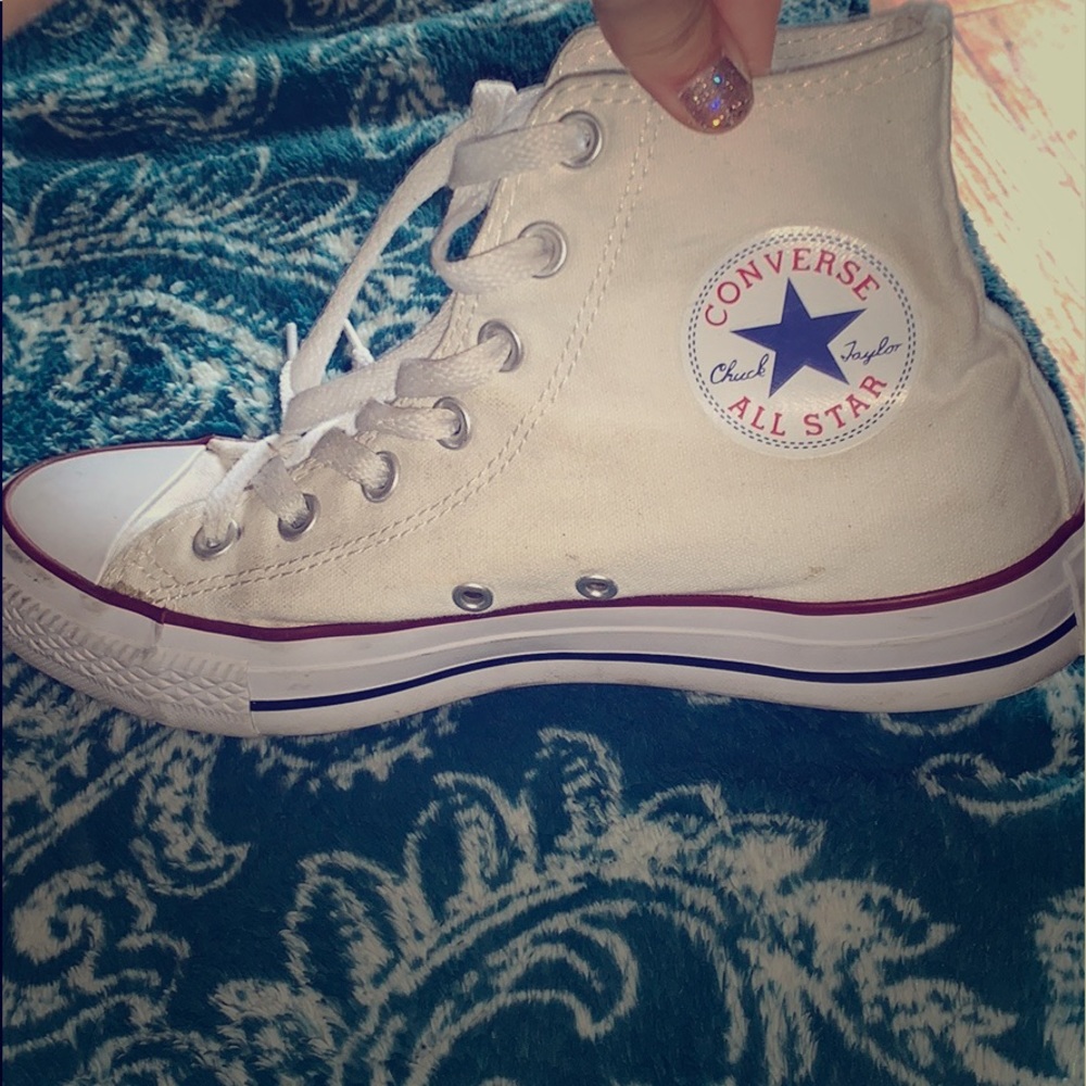 White high top women 7.5 size converse